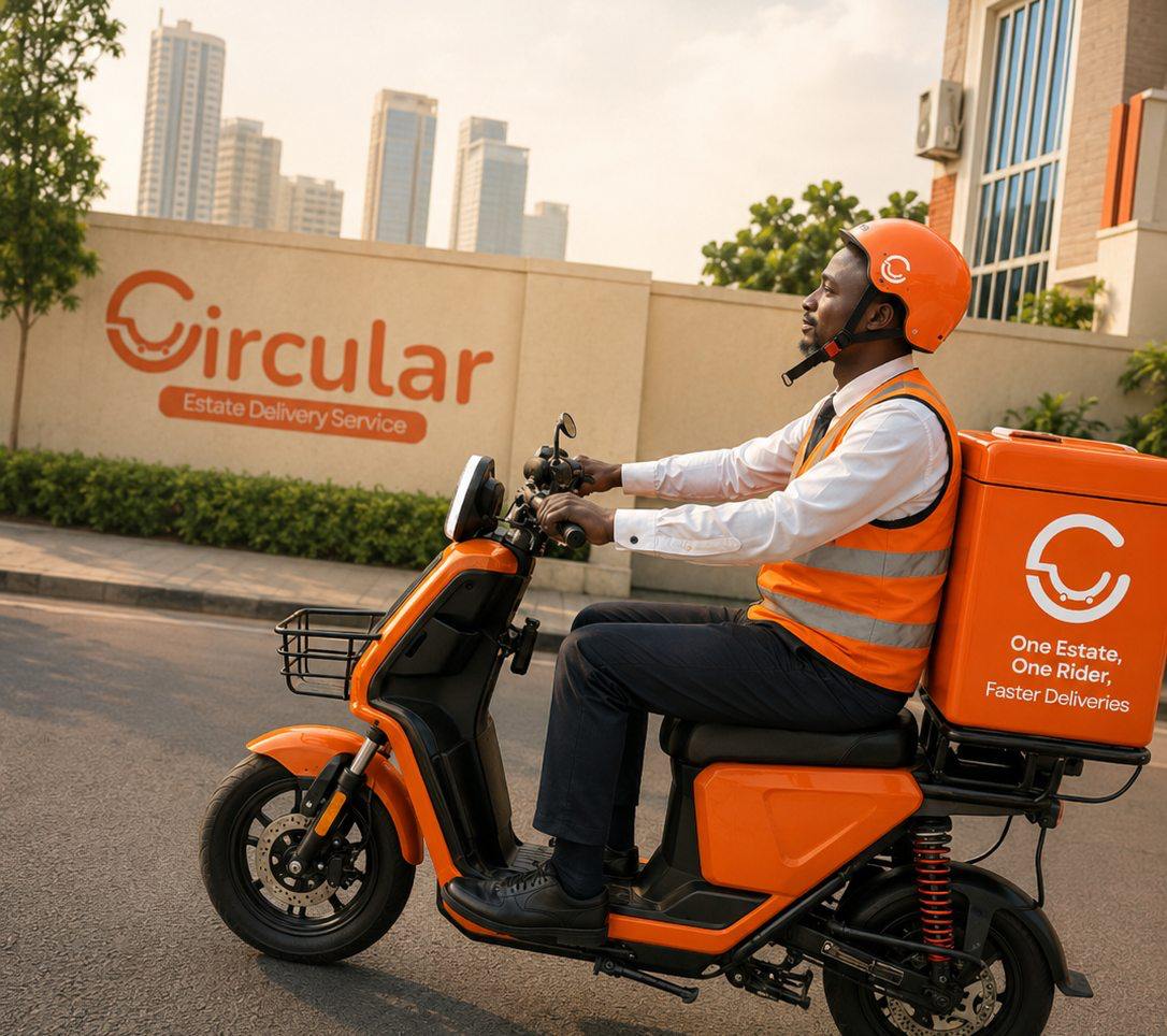 Circular delivery rider